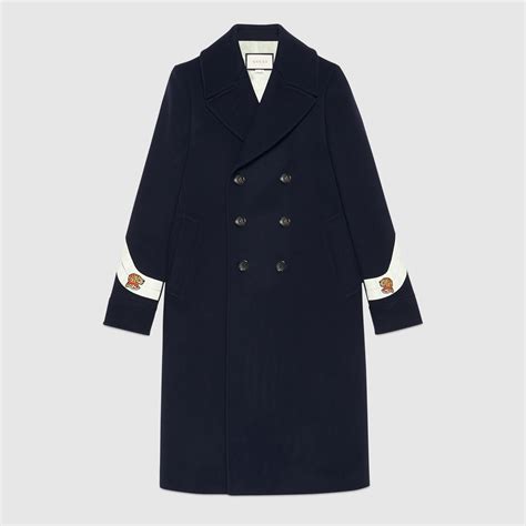 indigo wool gucci cashmere coat